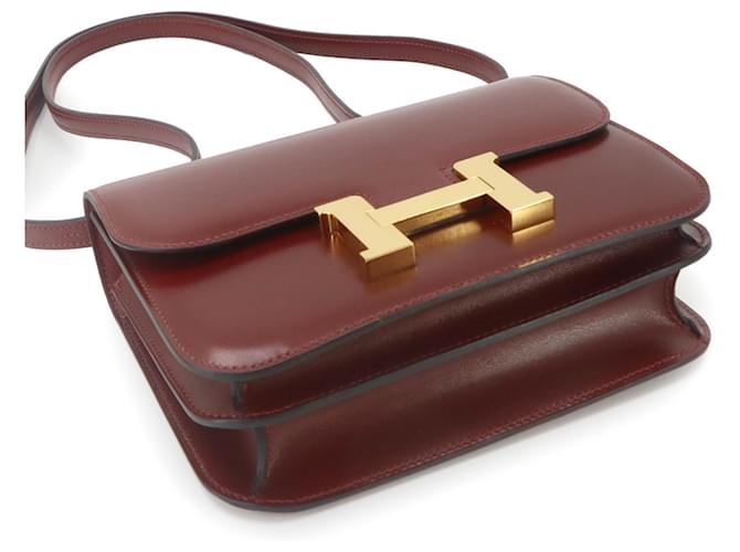 Hermès Borsa a tracolla Hermes Constance 3 Mini 18 Rosso - vista 5