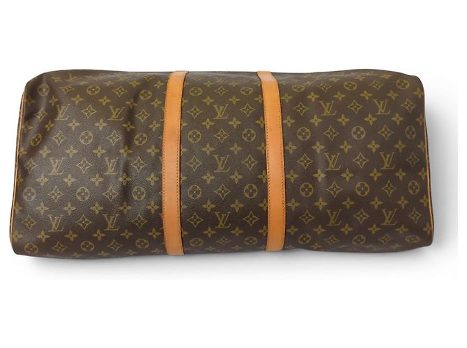 Louis Vuitton Keepall Monogram Canvas 60 Marrone - vista 5