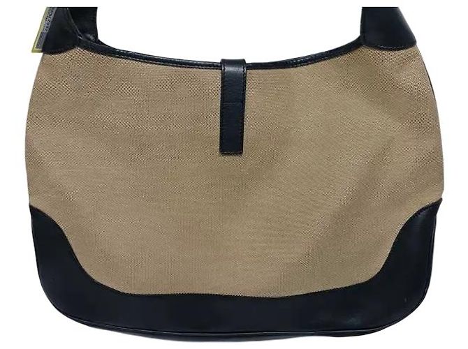 Gucci Vintage Jackie Canvas Large Beige - vista 2