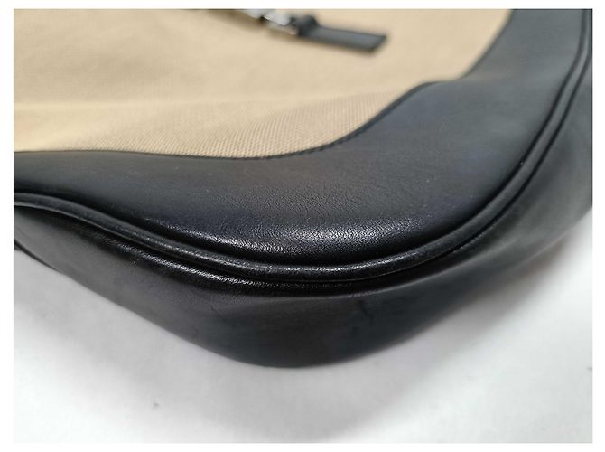 Gucci Vintage Jackie Canvas Large Beige - vista 6