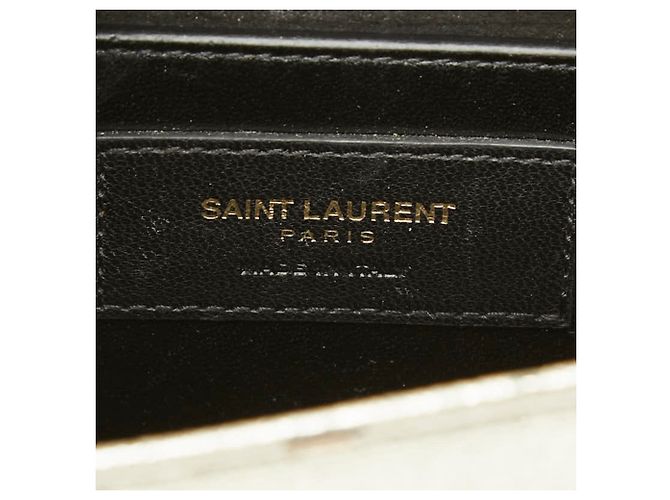Borsa a tracolla Saint Laurent YSL Logo Kate Crossbody Chain Shoulder Bag D'oro - vista 10