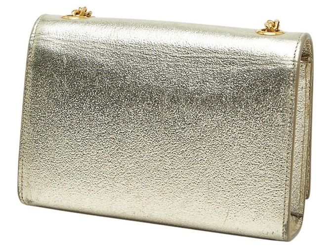 Borsa a tracolla Saint Laurent YSL Logo Kate Crossbody Chain Shoulder Bag D'oro - vista 2