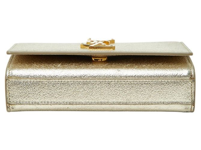 Borsa a tracolla Saint Laurent YSL Logo Kate Crossbody Chain Shoulder Bag D'oro - vista 3