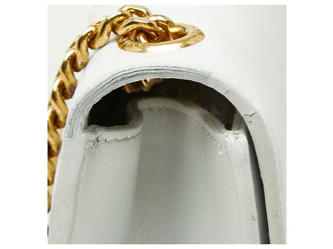Borsa a tracolla Kate con logo Saint Laurent YSL Bianco - vista 8