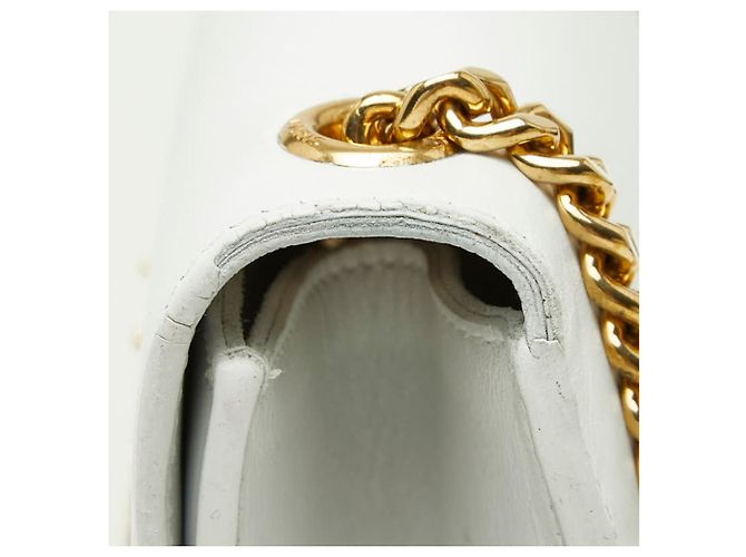 Borsa a tracolla Kate con logo Saint Laurent YSL Bianco - vista 9