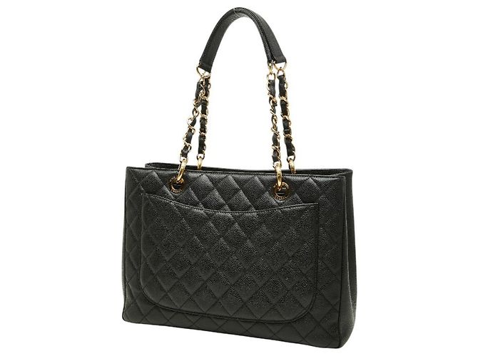 Timeless Chanel Coco Mark GST Grand Shopping Tote Nero - vista 2