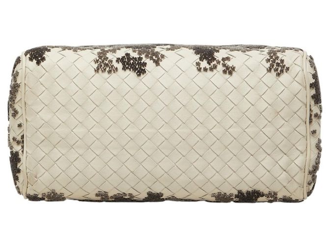 Borsa a mano e borsa a tracolla Bottega Veneta Intrecciato Marrone Bianco - vista 3