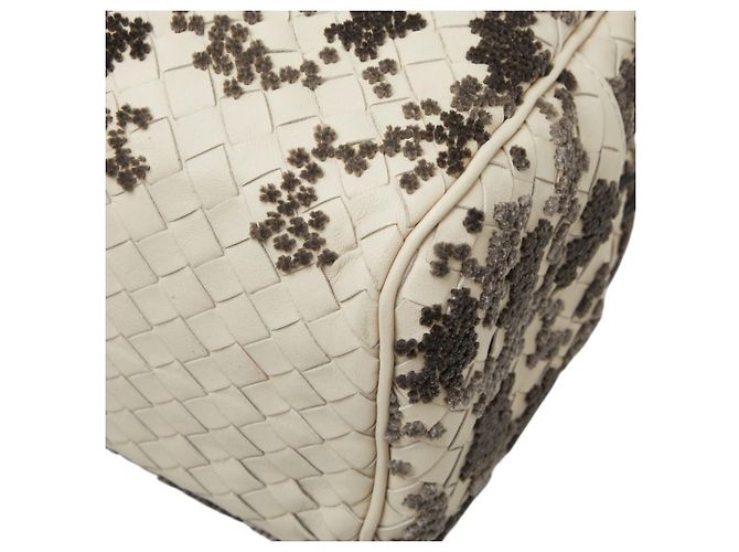 Borsa a mano e borsa a tracolla Bottega Veneta Intrecciato Marrone Bianco - vista 4