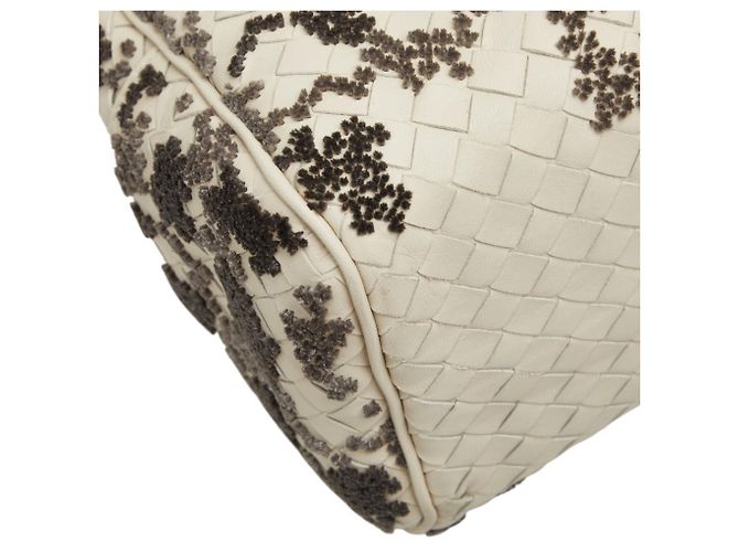 Borsa a mano e borsa a tracolla Bottega Veneta Intrecciato Marrone Bianco - vista 5