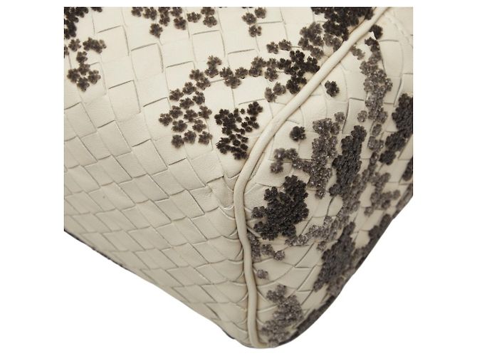 Borsa a mano e borsa a tracolla Bottega Veneta Intrecciato Marrone Bianco - vista 6