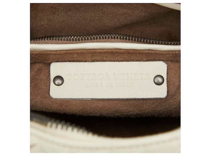 Borsa a mano e borsa a tracolla Bottega Veneta Intrecciato Marrone Bianco - vista 9