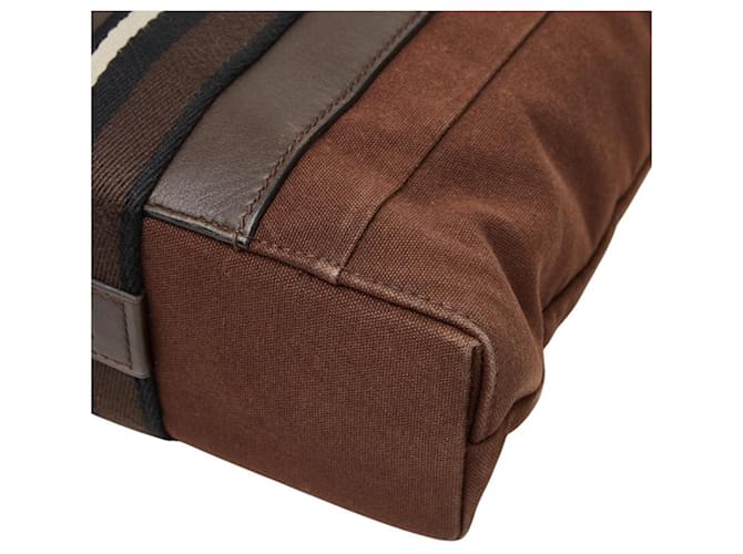 Hermès Borsa Tote Hermes Troca Vertical Marrone - vista 4