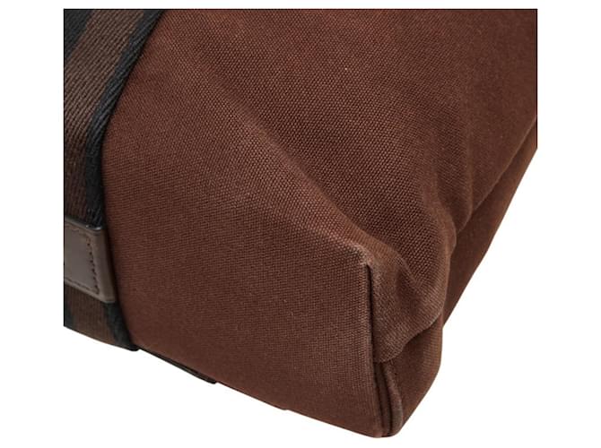 Hermès Borsa Tote Hermes Troca Vertical Marrone - vista 6