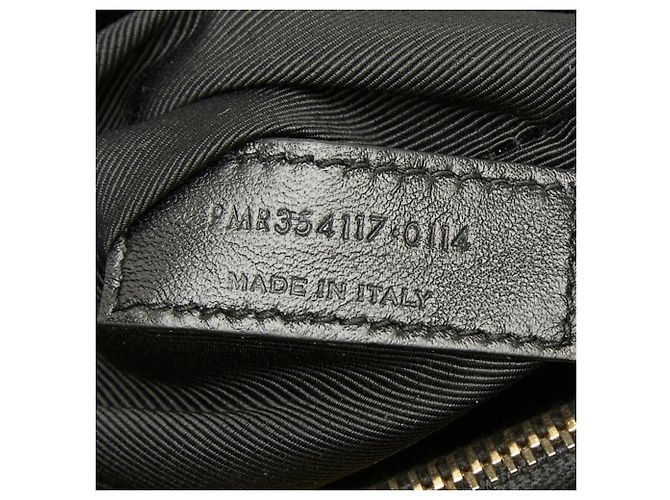Borsa Tote Cassandra con logo YSL e catena Saint Laurent Nero - vista 12