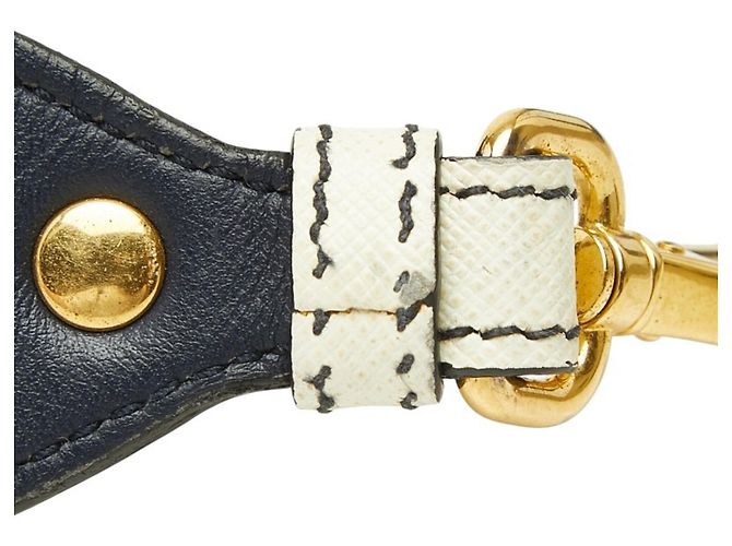 Prada Esplanade Saffiano Umhängetasche Mehrfarben Marineblau - Ansicht 8