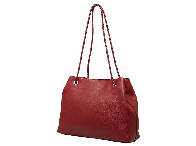 Borsa Tote a Spalla Gucci Logo 419689 Rosso - vista 2