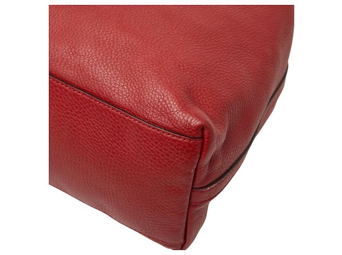 Borsa Tote a Spalla Gucci Logo 419689 Rosso - vista 4