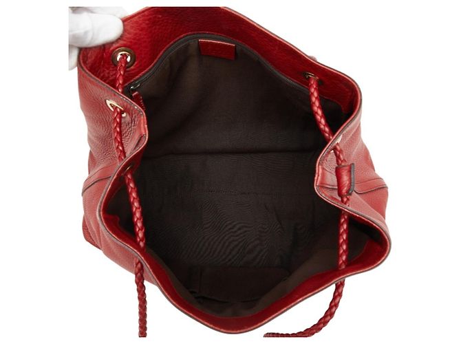 Borsa Tote a Spalla Gucci Logo 419689 Rosso - vista 8