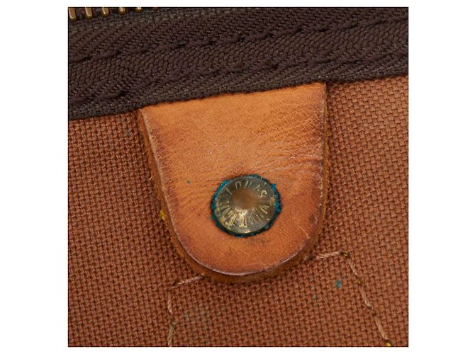 Borsa Louis Vuitton Monogram Speedy 35 Marrone - vista 10