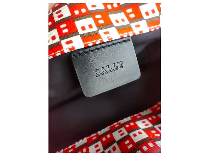 Bally Savanna Bolsa em PVC transparente e couro Marrom Preto Branco Vermelho - vista 15
