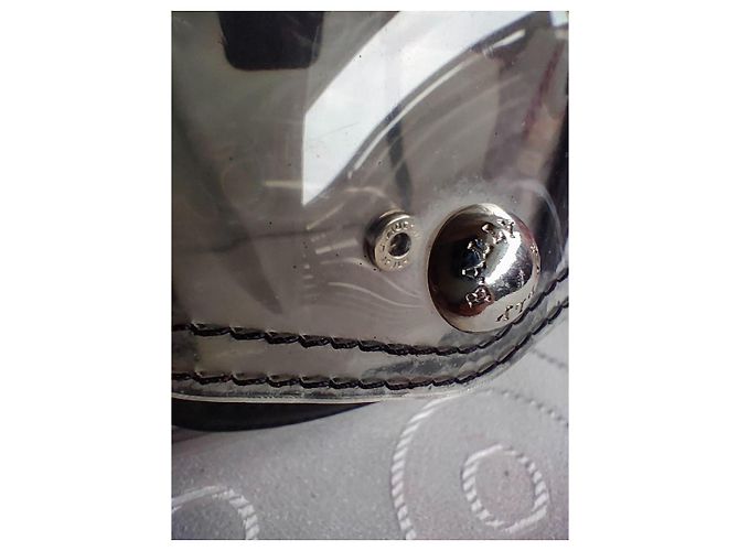 Bally Savanna Bolsa em PVC transparente e couro Marrom Preto Branco Vermelho - vista 19