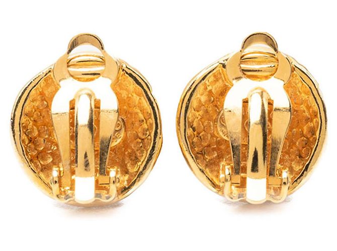 Timeless Chanel Coco Mark Vintage Ohrringe Golden - Ansicht 2