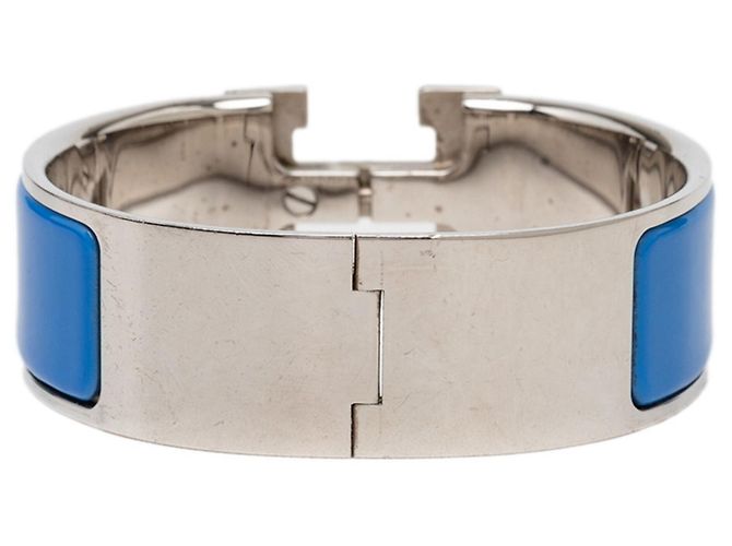 Hermès Pulsera Hermes Clic Clac H PM Plata Azul - vista 3