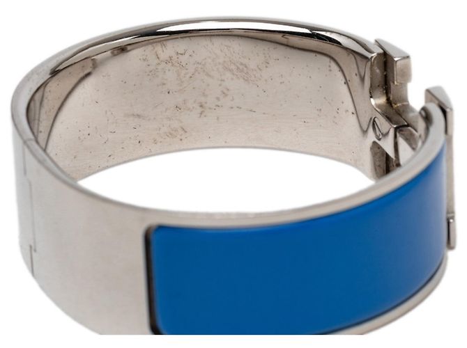 Hermès Pulsera Hermes Clic Clac H PM Plata Azul - vista 4