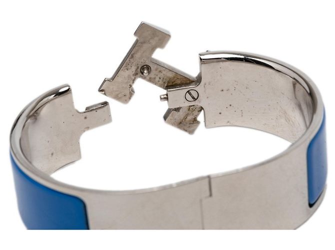Hermès Pulsera Hermes Clic Clac H PM Plata Azul - vista 5