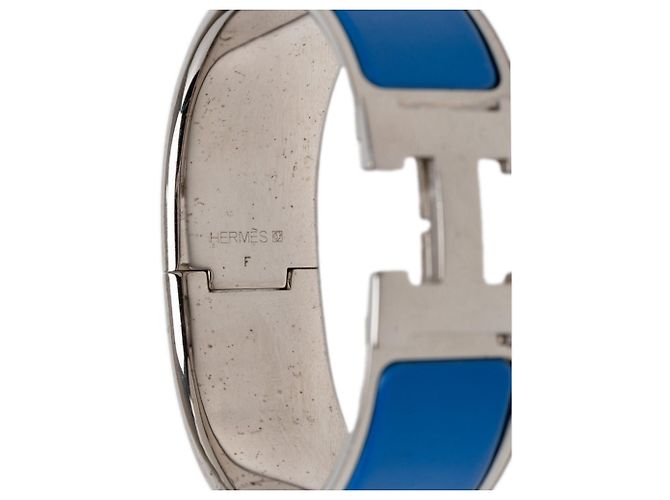 Hermès Pulsera Hermes Clic Clac H PM Plata Azul - vista 6