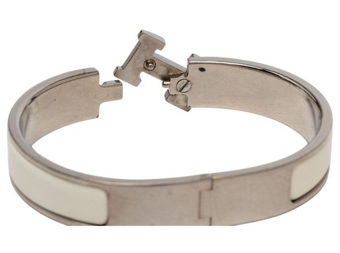 Hermès Pulsera Click H PM Hermes Plata Crudo - vista 4