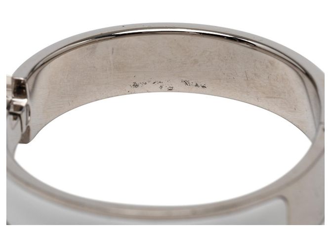 Hermès Hermes Click H PM Armband Silber Weiß - Ansicht 5