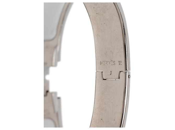 Hermès Hermes Click H PM Armband Silber Weiß - Ansicht 6