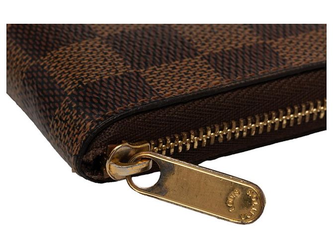 Monedero Zippy Damier Louis Vuitton Castaño - vista 4