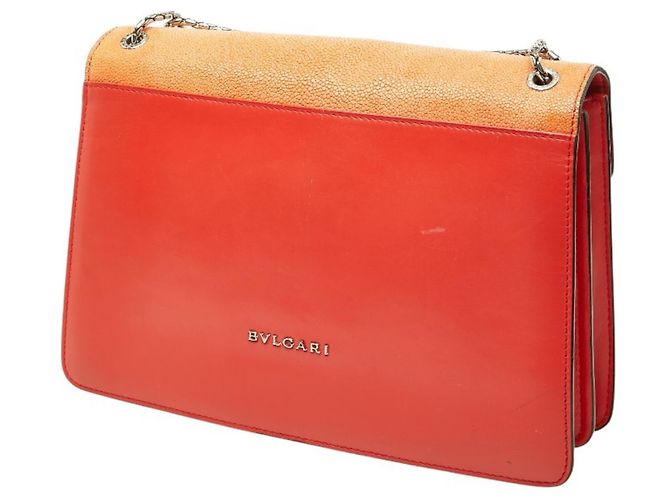 Bulgari Borsa a tracolla Bvlgari Serpenti Forever Arancione - vista 2