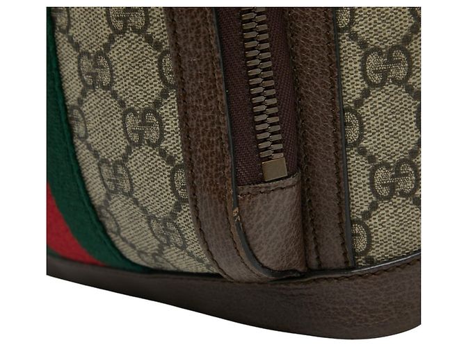 Zaino Gucci Ophidia GG Supreme Marrone Beige - vista 4
