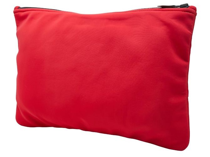 Hermès Borsa a mano e clutch Hermes Neoban GM Bianco Rosso - vista 2
