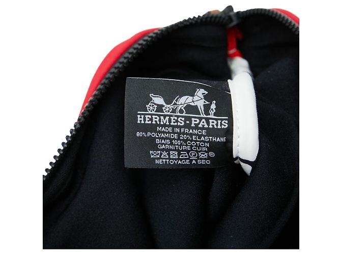 Hermès Borsa a mano e clutch Hermes Neoban GM Bianco Rosso - vista 7