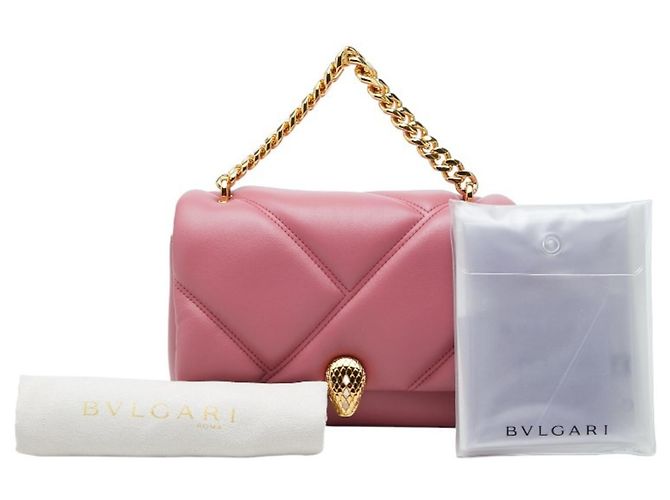 Bulgari Borsa a mano BVLGARI Serpenti Cabochon Chain Rosa - vista 10