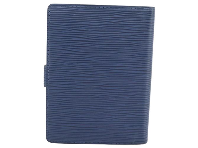 Copertina Agenda Louis Vuitton Epi PM Blu - vista 2