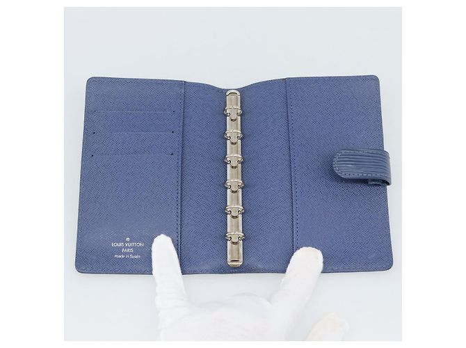 Copertina Agenda Louis Vuitton Epi PM Blu - vista 7