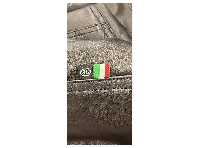 Philipp Plein Lederjacke Schwarz - Ansicht 10