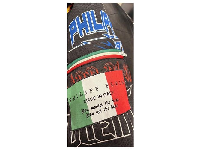 Philipp Plein Lederjacke Schwarz - Ansicht 5