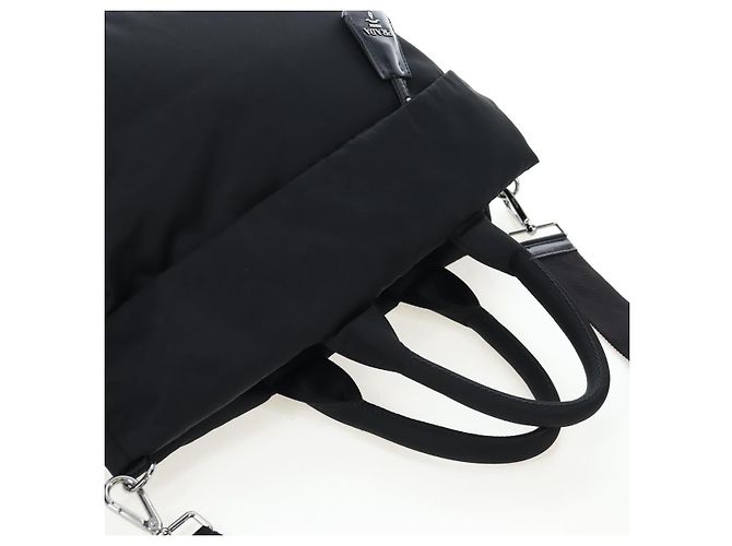 Tote reversibile in nylon Prada Nero - vista 6