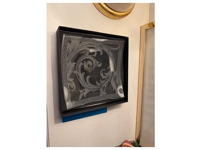 Versace Medusa Lumiere Crystal Decorative Plate Black - view 3