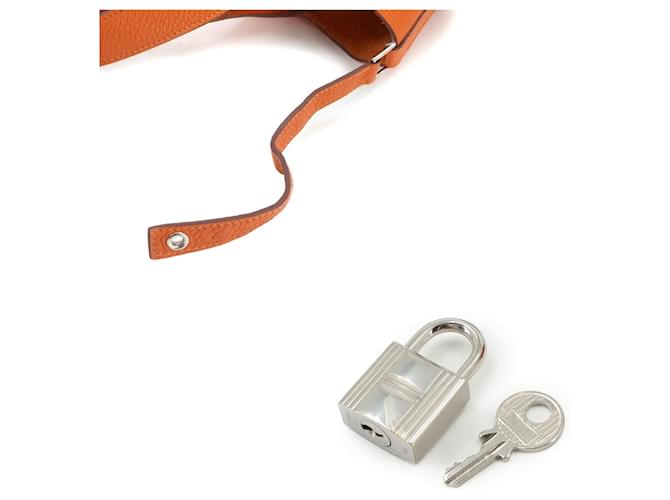 Hermès Borsa Hermes Picotin Lock MM Arancione - vista 10