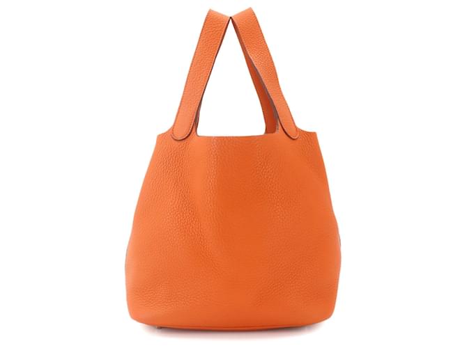 Hermès Borsa Hermes Picotin Lock MM Arancione - vista 2