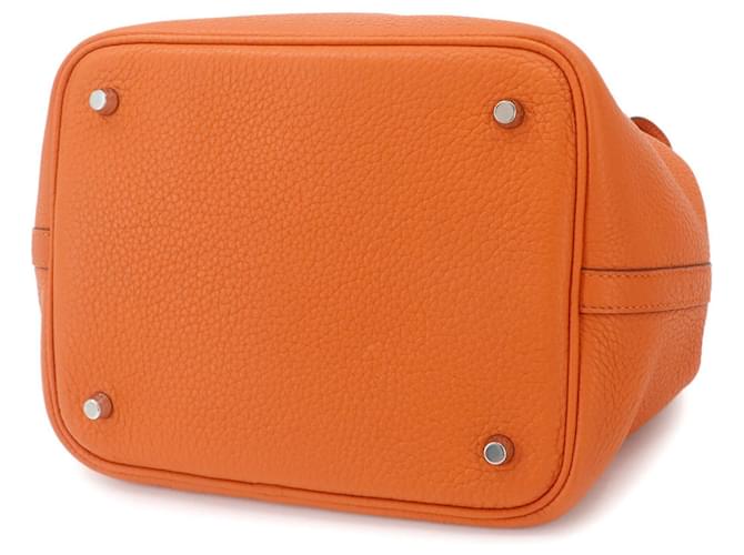Hermès Borsa Hermes Picotin Lock MM Arancione - vista 4