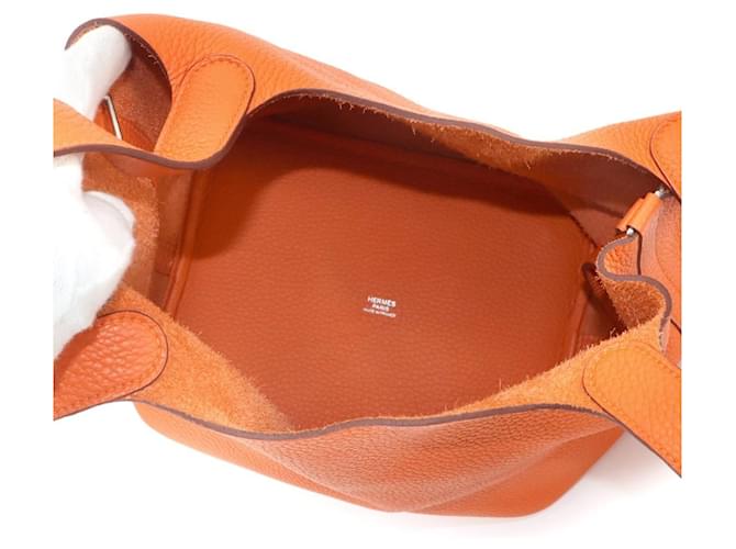 Hermès Borsa Hermes Picotin Lock MM Arancione - vista 6