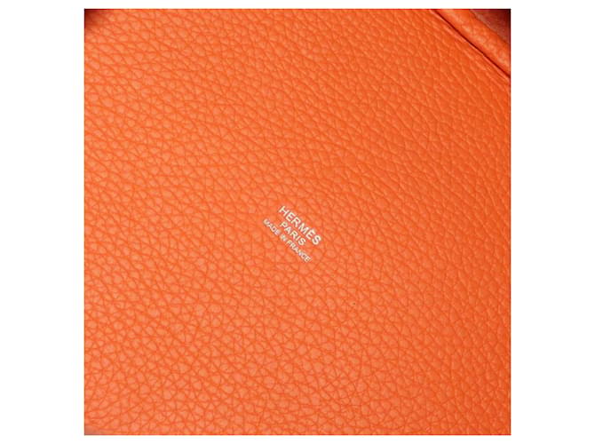 Hermès Borsa Hermes Picotin Lock MM Arancione - vista 7